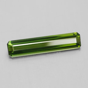 Turmalina verde natural 1,84ct, corte esmeralda, VS