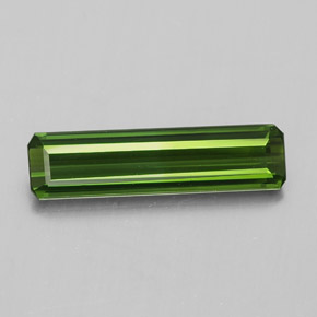 Turmalina verde natural 1,27ct, corte esmeralda, VVS-VS