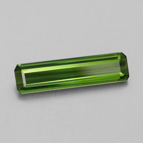 Turmalina verde natural 1,27ct, corte esmeralda, VVS-VS