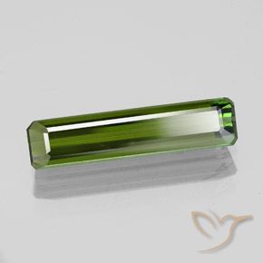 Turmalina verde escuro Natural 1.30ct, Corte Octógono / Esmeralda, VS-SI