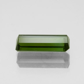 Turmalina Verde Terroso Natural 1.43ct, Corte Esmeralda, SI