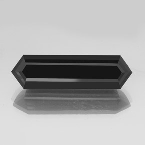 Turmalina preto natural 45,45ct, forma extravagante, opaco