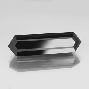 Turmalina preto natural 45,45ct, forma extravagante, opaco