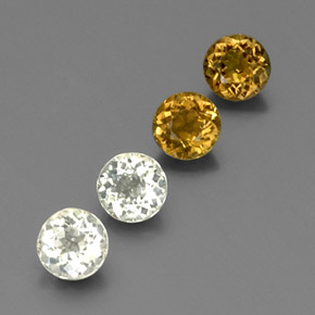 Pedras preciosas de turmalina multicolorido natural de  ct, corte redondo, VVS-VS