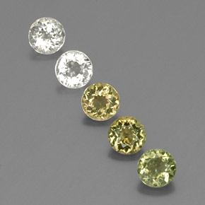 Pedras preciosas de turmalina multicolorido natural de  ct, corte redondo, VVS-VS
