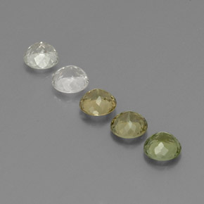 Pedras preciosas de turmalina multicolorido natural de  ct, corte redondo, VVS-VS