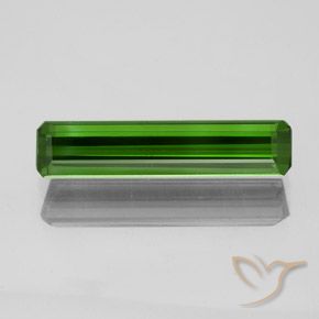 1.73ct Natural Verde médio-escuro Turmalina, Corte Esmeralda, VS