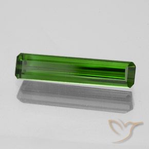Turmalina Verde médio-escuro Natural 1.73ct, Corte Octógono / Esmeralda, VS
