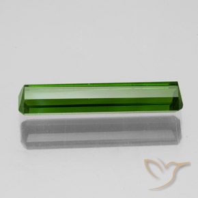 Turmalina Verde médio-escuro Natural 1.73ct, Corte Octógono / Esmeralda, VS