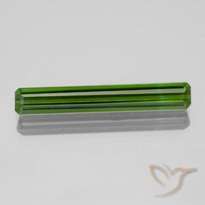 1.40ct Natural Verde escuro Turmalina, Corte Esmeralda, VS
