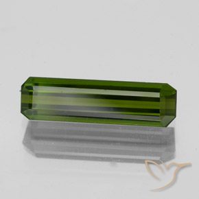 Turmalina Verde escuro Natural 1.34ct, Corte Octógono / Esmeralda, VS