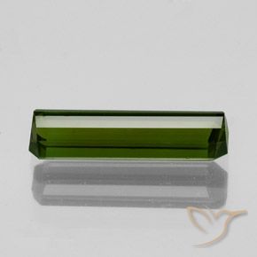 Turmalina Verde escuro Natural 1.34ct, Corte Octógono / Esmeralda, VS