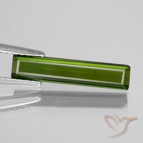1.64ct Natural Verde médio Turmalina, Corte Esmeralda, VVS-VS