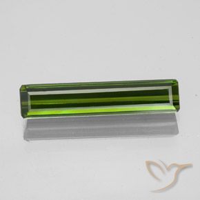 1.73ct Natural verde escuro Turmalina, Corte Esmeralda, VS