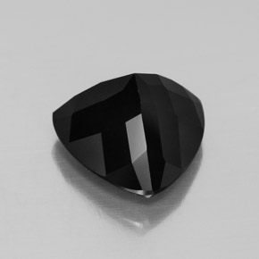 Turmalina preto natural 4,49ct, trillion, opaco