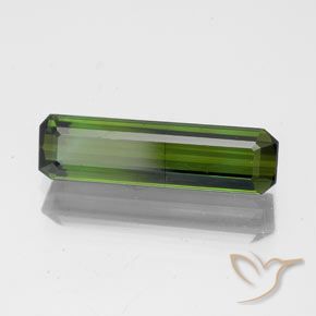 Turmalina verde escuro Natural 1.71ct, Corte Octógono / Esmeralda, SI