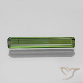 1.47ct Natural Verde floresta Turmalina, Corte Esmeralda, SI