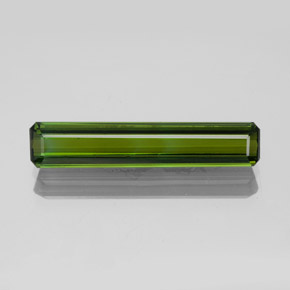 Turmalina verde médio natural 1,93ct, corte esmeralda, VS