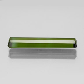 Turmalina verde médio natural 1,93ct, corte esmeralda, VS