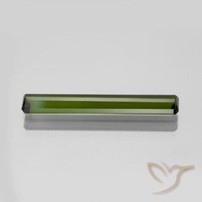Turmalina Verde médio-escuro Natural 1.96ct, Corte Octógono / Esmeralda, VVS-VS