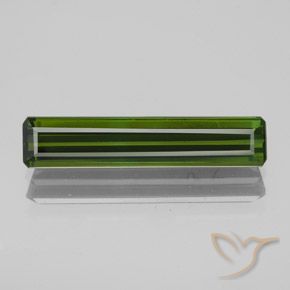 1.90ct Natural Verde escuro Turmalina, Corte Esmeralda, VS