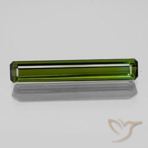 1.80ct Natural Verde escuro Turmalina, Corte Esmeralda, VVS-VS