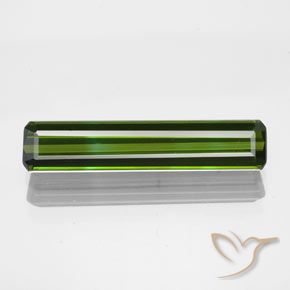 1.96ct Natural Verde floresta Turmalina, Corte Esmeralda, VS