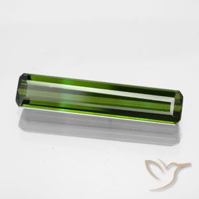 Turmalina Verde floresta Natural 1.96ct, Corte Octógono / Esmeralda, VS