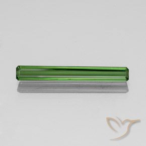Turmalina Verde médio-escuro Natural 2.48ct, Corte Esmeralda, SI
