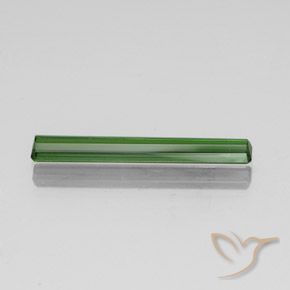 Turmalina Verde médio-escuro Natural 2.48ct, Corte Esmeralda, SI