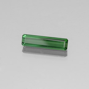 Turmalina Verde médio Natural 1.36ct, Corte Esmeralda, VVS