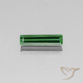 1.29ct Natural Luz verde Turmalina, Corte Esmeralda, VS