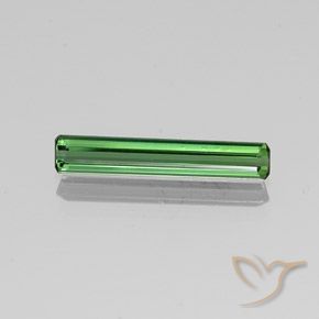 1.38ct Natural Verde médio Turmalina, Corte Esmeralda, VS-SI