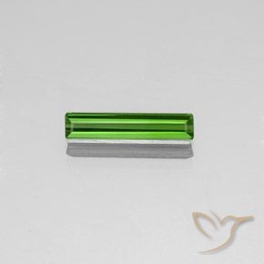 1.35ct Natural verde escuro Turmalina, Corte Esmeralda, VVS-VS