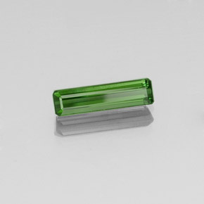 Turmalina verde natural 1,48ct, corte esmeralda, VVS-VS