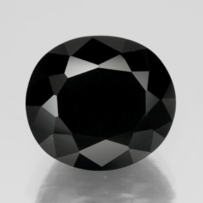 Turmalina preto natural 10,02ct, corte oval, opaco