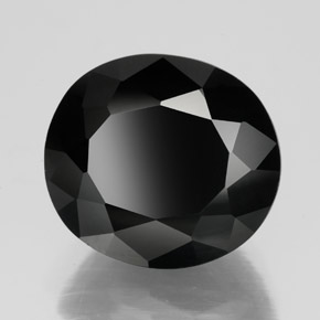 Turmalina preto natural 10,02ct, corte oval, opaco