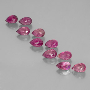 Pedras preciosas de turmalina rosa natural de  ct, briolete, VS-SI