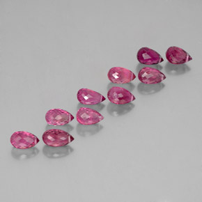 Pedras preciosas de turmalina rosa natural de  ct, briolete, VS