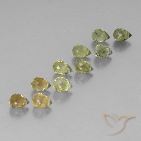 Pedras preciosas de Turmalina Multicolorido natural de 5.74 ct, Briolette, VS-SI