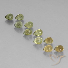 Pedras preciosas de Turmalina Multicolorido natural de 5.74 ct, Briolette, VS-SI