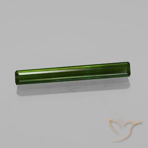 2.65ct Natural Verde escuro Turmalina, Corte Esmeralda, VVS
