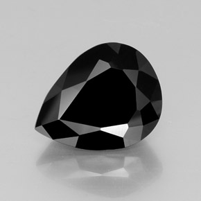 Turmalina Preto Natural 17.04ct, Formato de pêra, Opaco