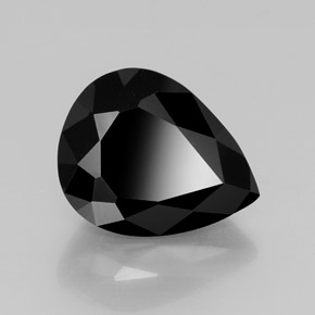 Turmalina Preto Natural 17.04ct, Formato de pêra, Opaco