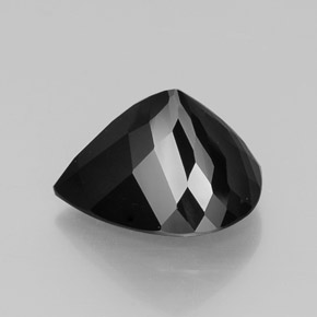Turmalina Preto Natural 17.04ct, Formato de pêra, Opaco