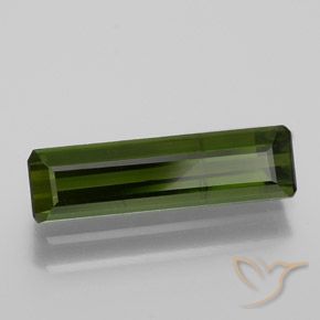 Turmalina Verde Terroso Natural 1.38ct, Corte Octógono / Esmeralda, VS-SI