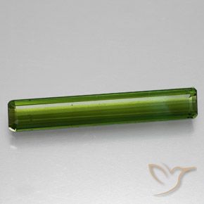 1.40ct Natural Verde escuro Turmalina, Corte Esmeralda, VVS-VS