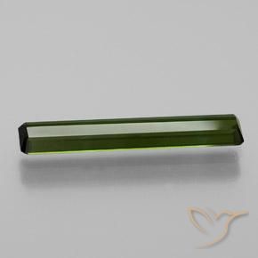 Turmalina Verde Terroso Natural 1.08ct, Corte Octógono / Esmeralda, VVS
