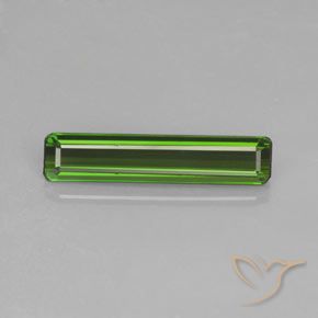 1.48ct Natural Verde floresta Turmalina, Corte Esmeralda, VS
