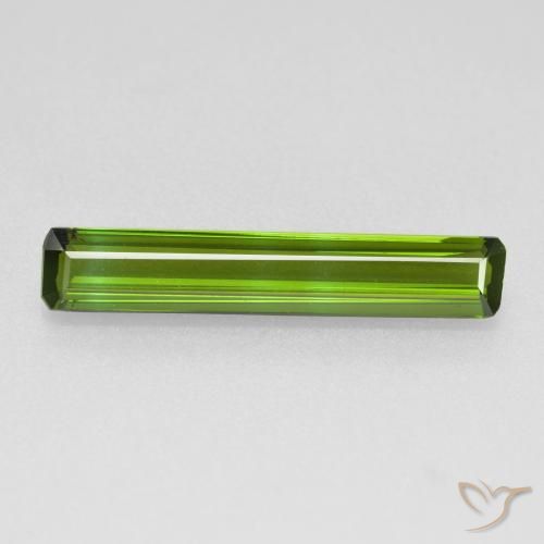 1.53ct Natural Algas Verdes Turmalina, Corte Esmeralda, VVS-VS